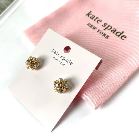 NWT Kate Spade time to shine gold stud Earrings - Picture 3 of 7